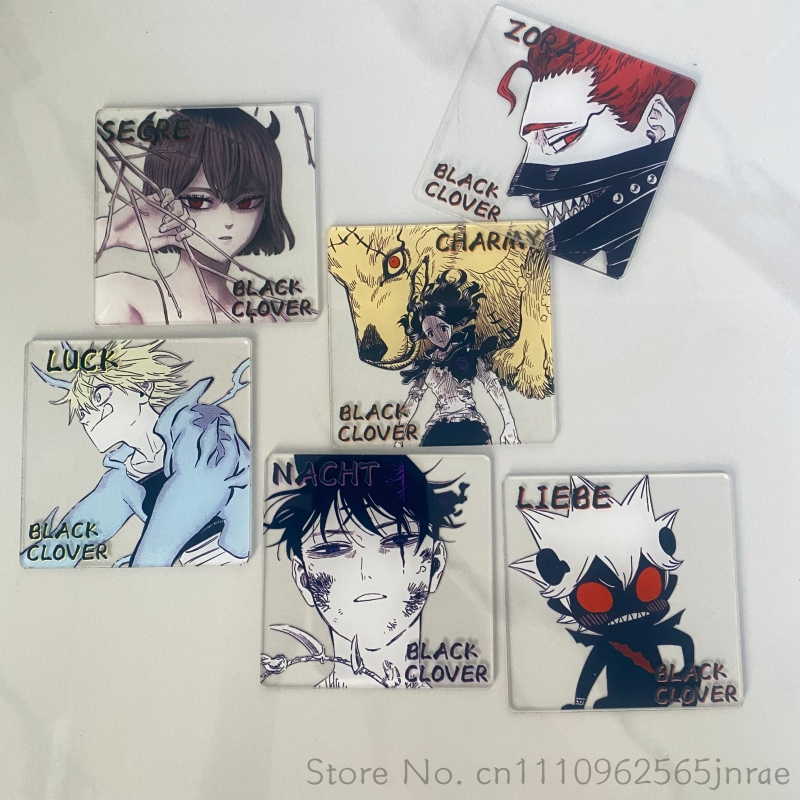 Coffee Tea Japan - Black Clover Anime Creative Acrylic Coaster