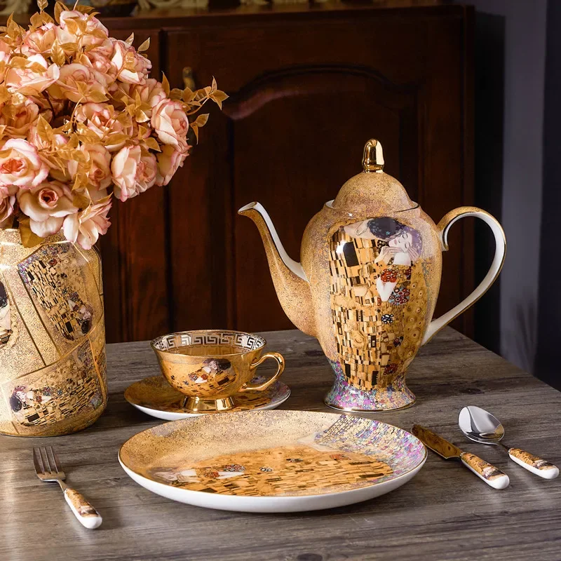 Gustav Klimt Bone China Coffee - Coffee Tea Creamer 评论和价格