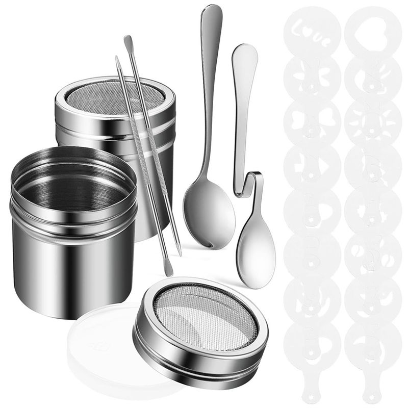 22PCS Reusable Coffee Decorati - Coffee Stencil Art 评论和价格