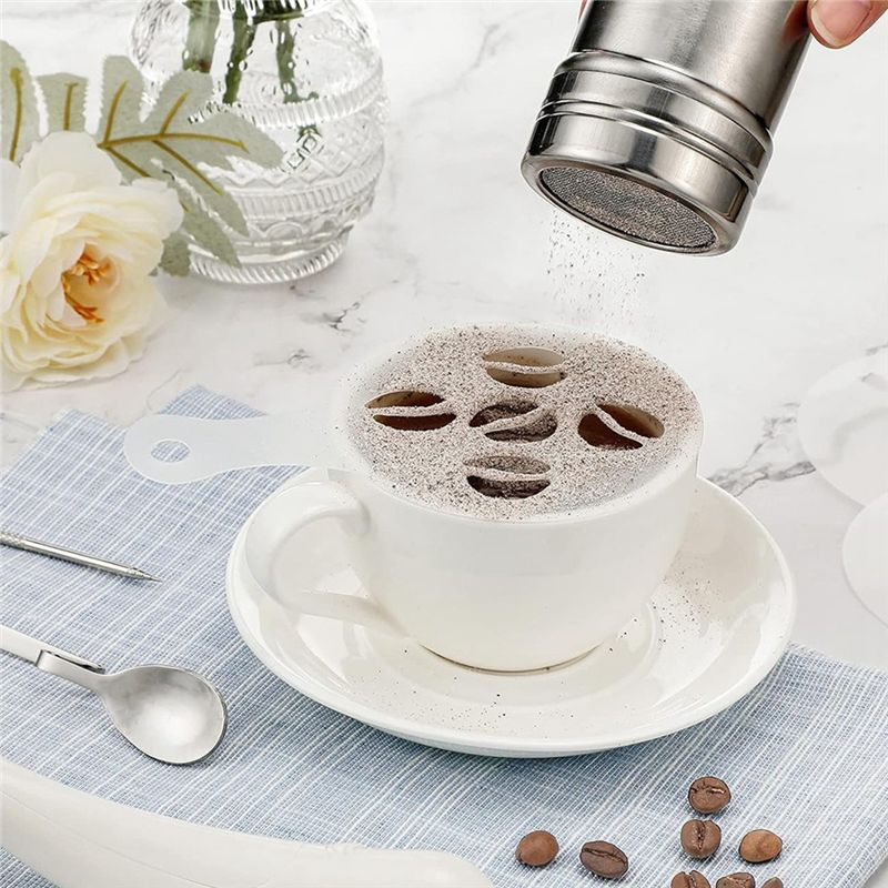 22PCS Reusable Coffee Decorati - Coffee Stencil Art 评论和价格