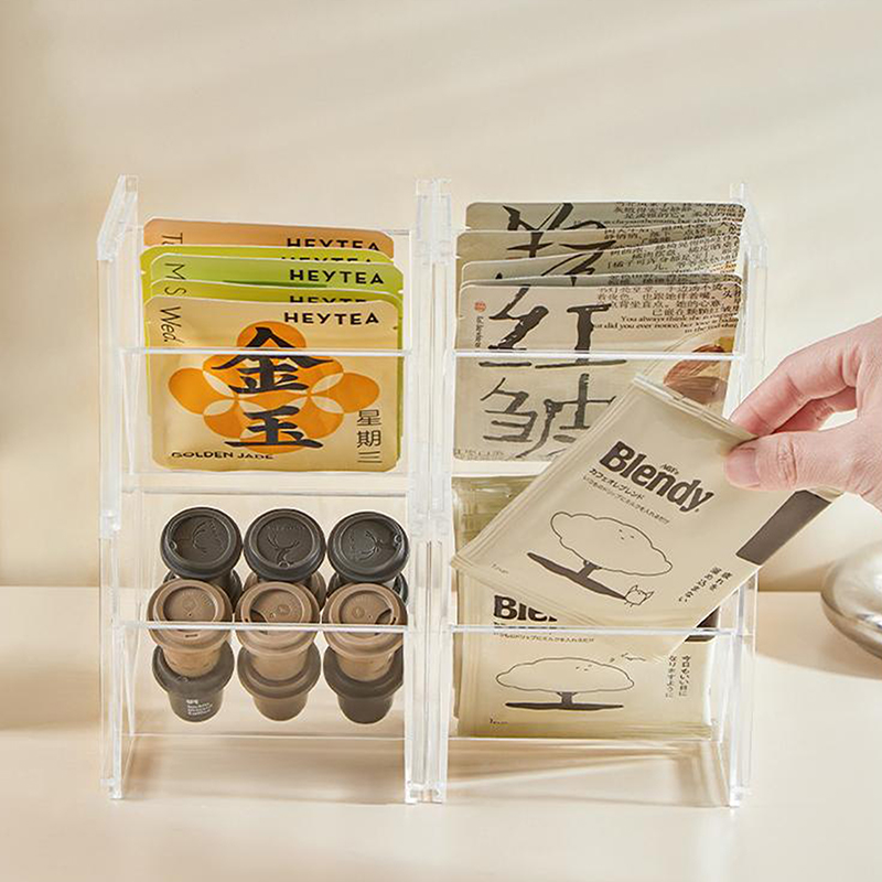 Vertical Tea Box Holder Stacka - Coffee Tea Creamer 评论和价格