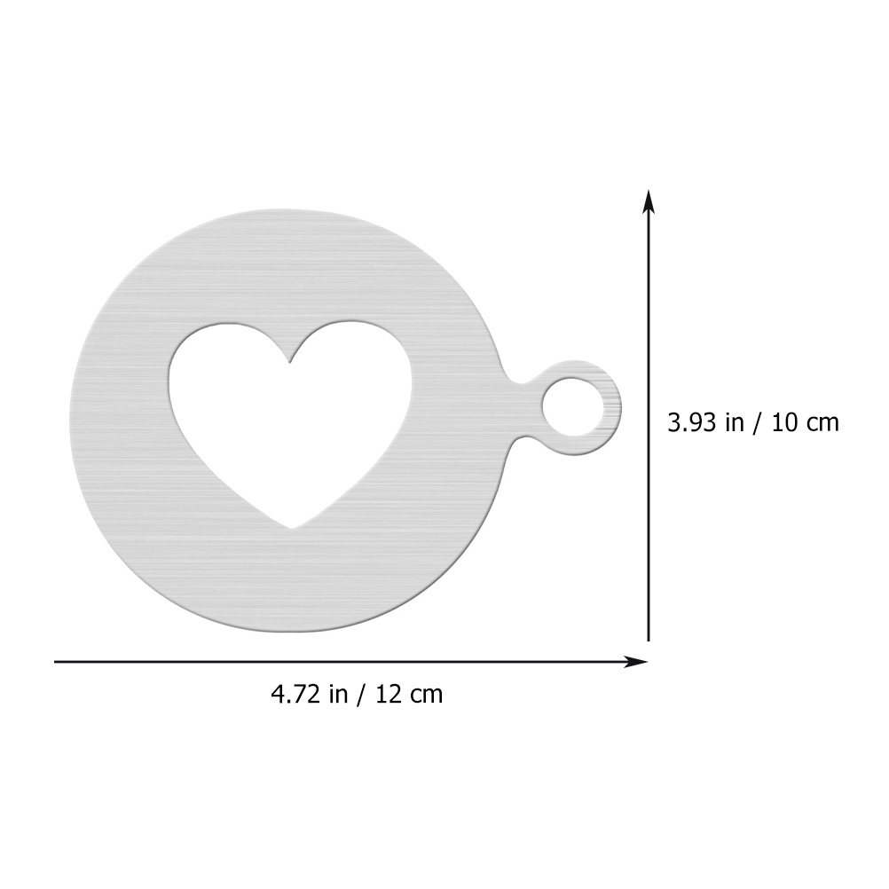 2Pcs Stainless Steel Coffee St - Coffee Stencil Art 评论和价格