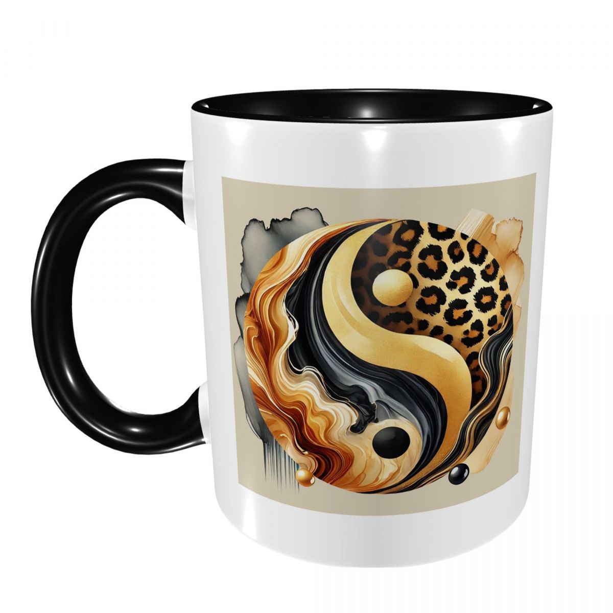 Leopard Yin Yang Luxury Gold M - Coffee Tea Yin Yang 评论和价格