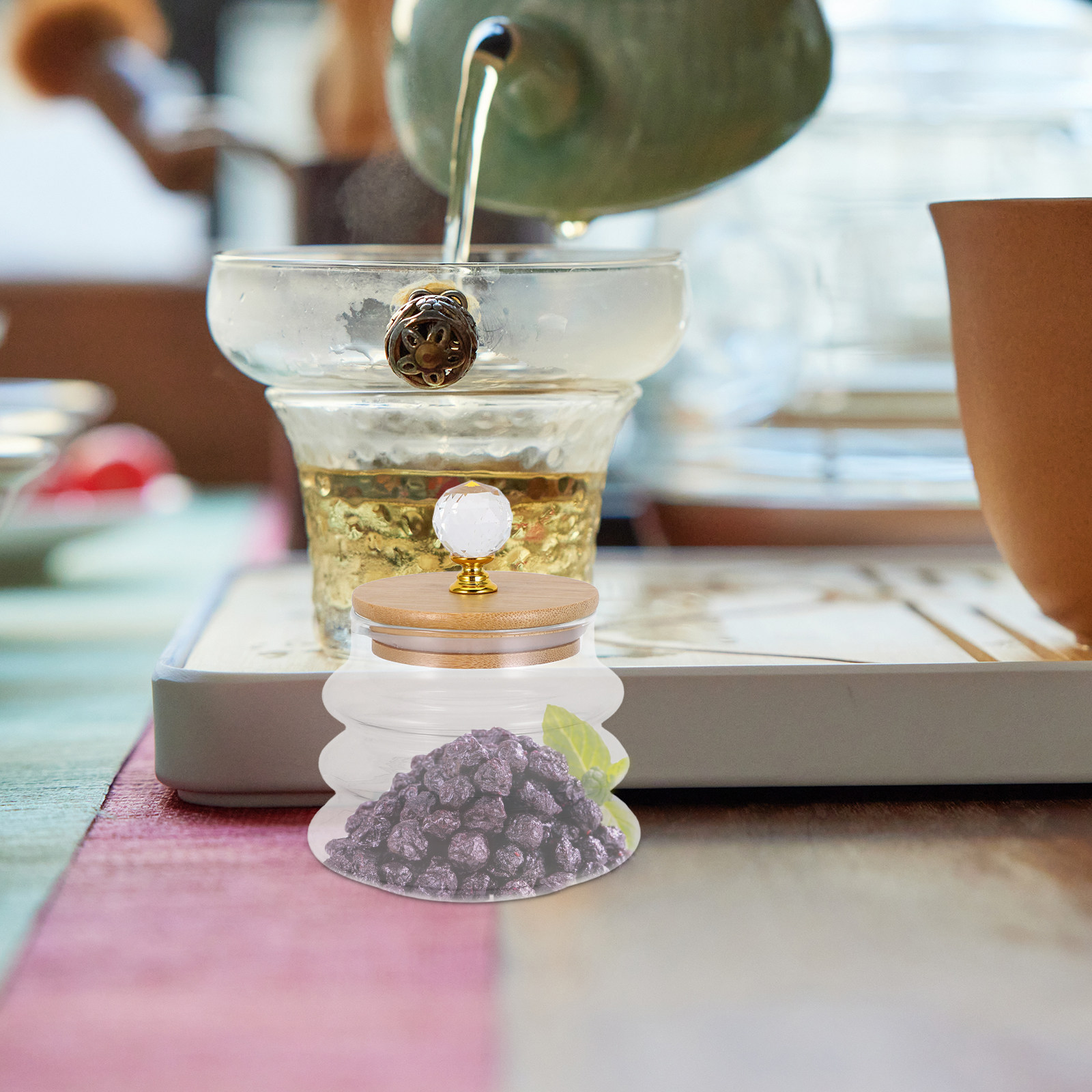 Clear Glass Storage Jar Airtig - Coffee Tea Bean Leaf 评论和价格