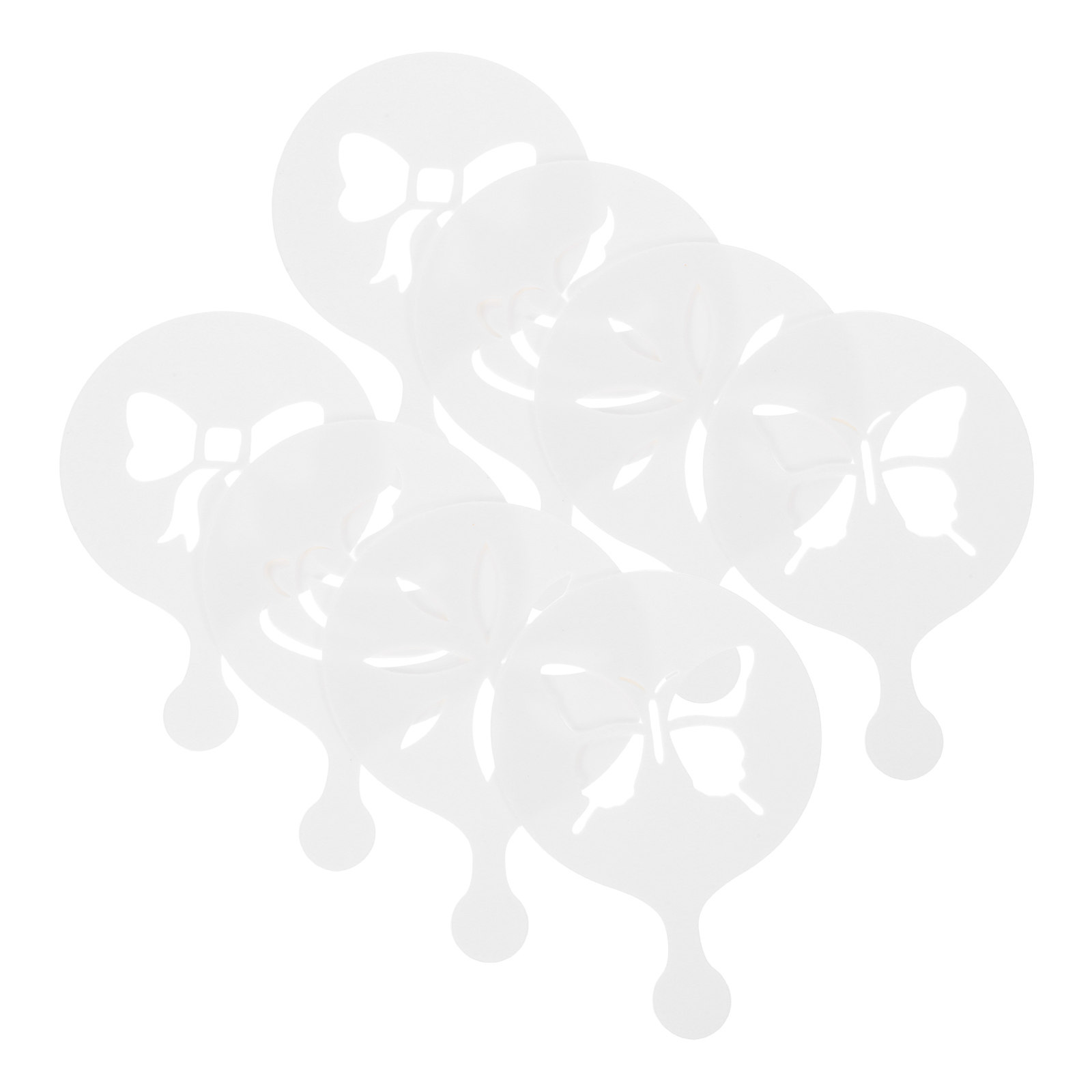 8Pcs Coffee Latte Art Stencils - Coffee Stencil Art 评论和价格