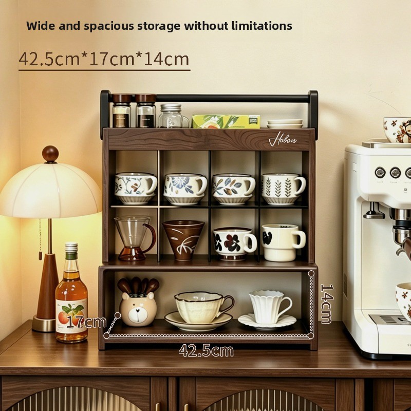 Solid Wood Display Rack for Co - Coffee Tea Unit 评论和价格