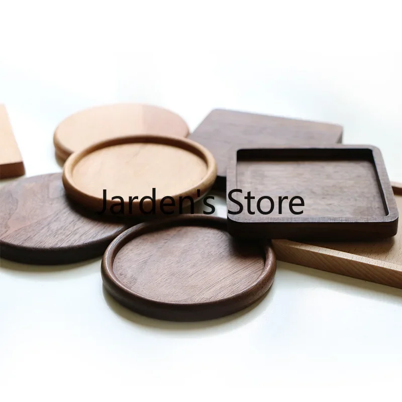 1PC Wood Coasters Walnut Beech - Coffee Tea Japan 评论和价格