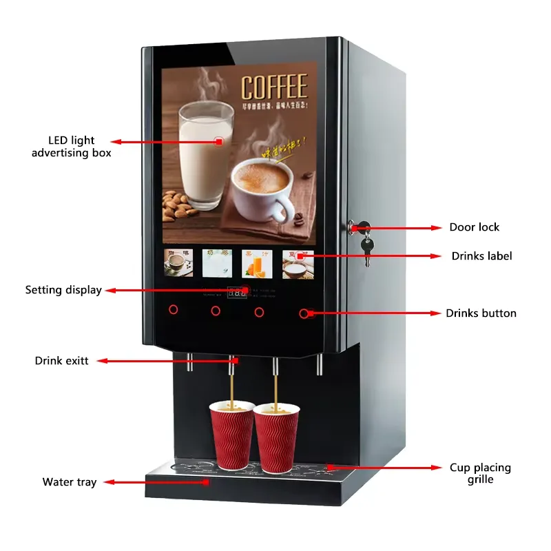 for Commercial Automatic Coffe - Coffee Tea Vending Machine For Office 评论和价格