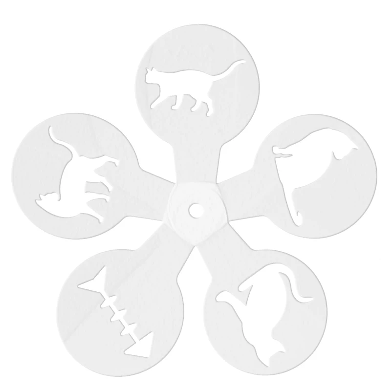 5Pcs DIY Coffee Latte Art Sten - Coffee Stencil Art 评论和价格