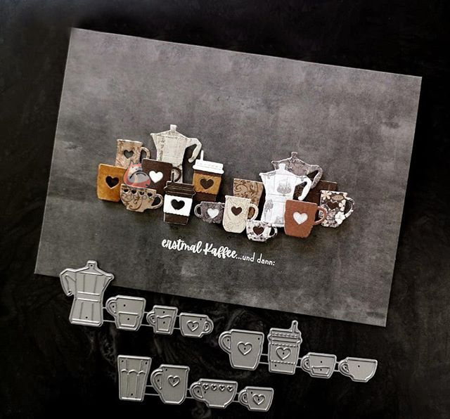 Catlove Coffee Cup Metal Cutti - Coffee Stencil Art 评论和价格