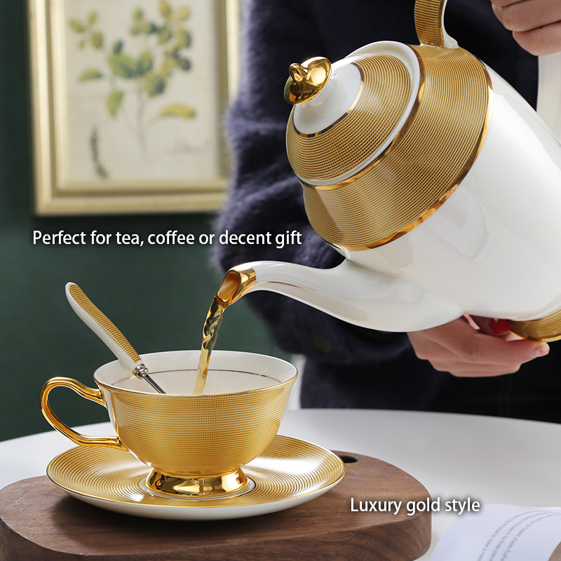 Luxury Gold Bone China Coffee  - Coffee Tea Creamer 评论和价格