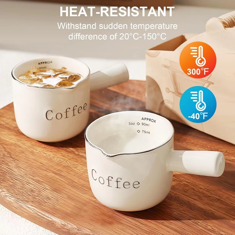 Mini Ceramic Coffee Cup with H - Coffee Tea Creamer 评论和价格