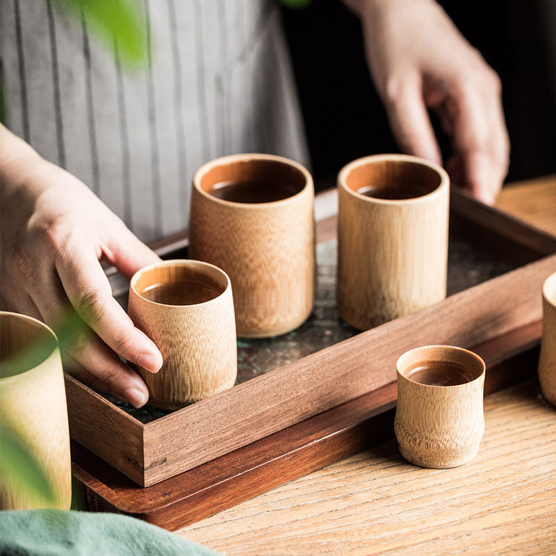 Bamboo Cup Home Japan Style Na - Coffee Tea Japan 评论和价格