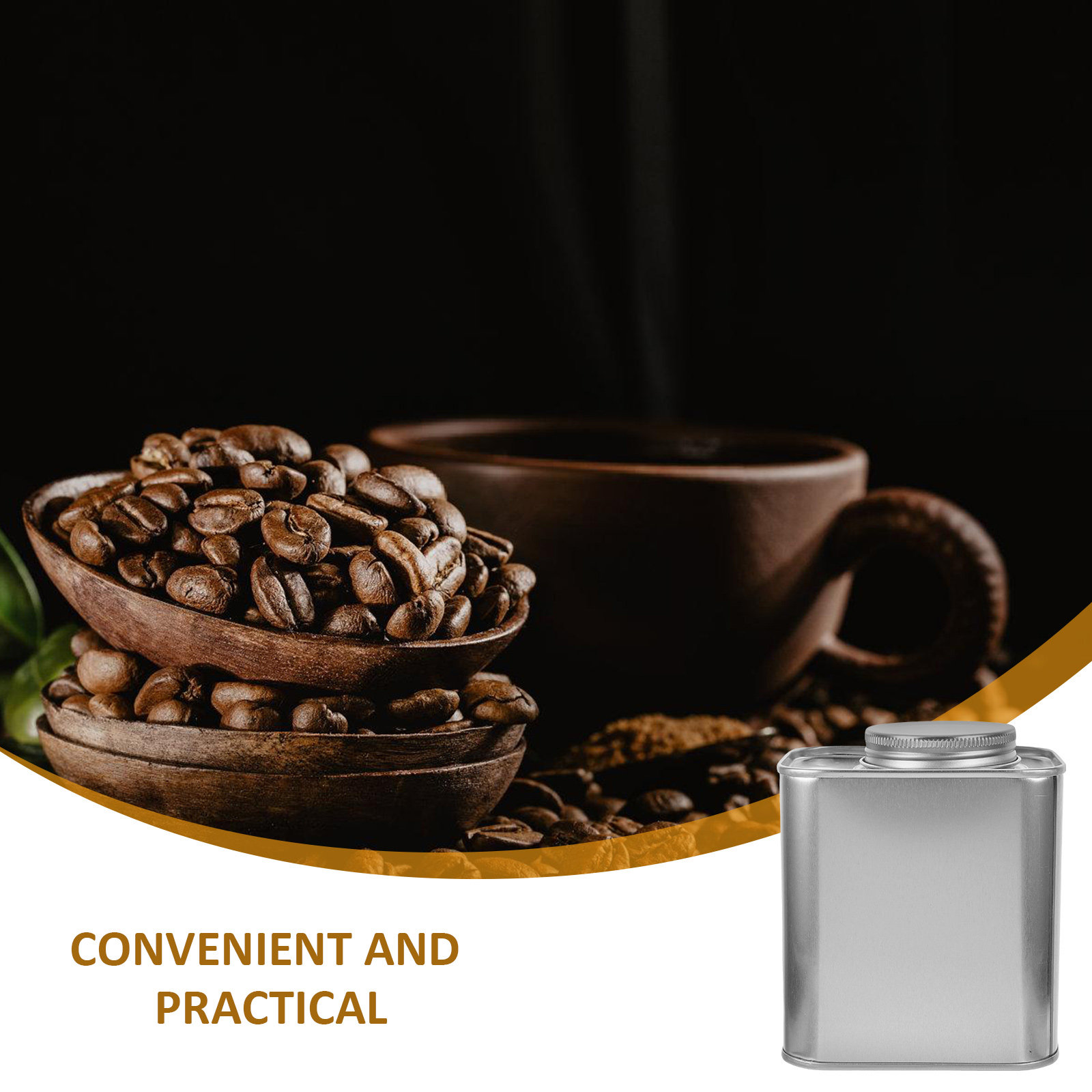 4Pcs Coffee Bean Storage Canis - Coffee Tea Bean Leaf 评论和价格