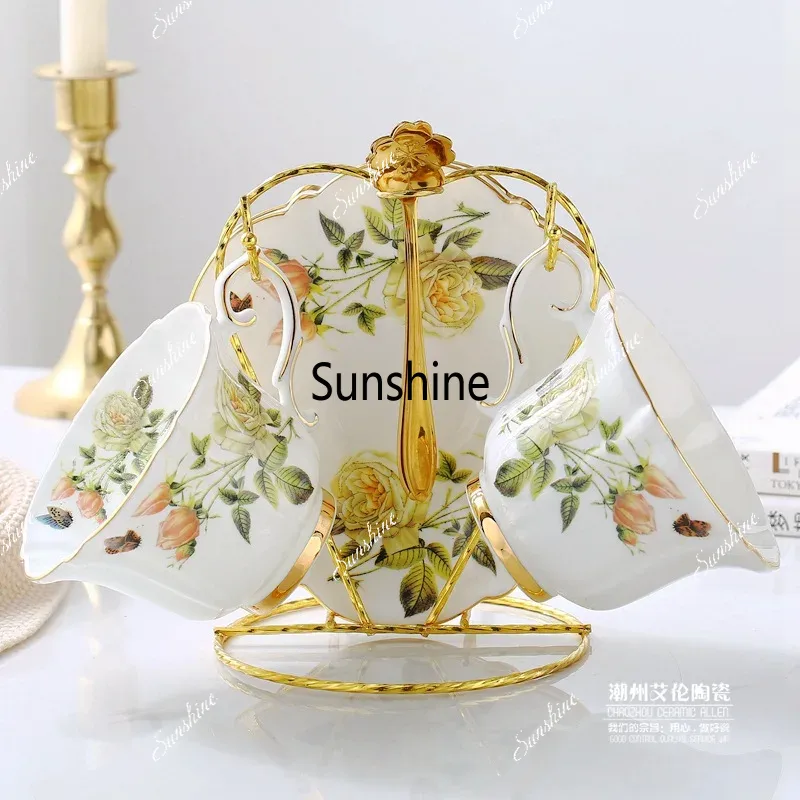 Bone China Coffee Set Camellia - Coffee Tea Creamer 评论和价格