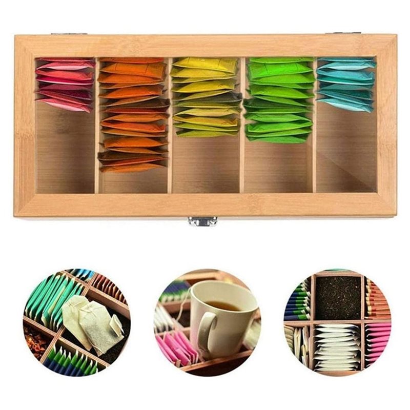 YANA50I Tea Bag Holder, 5 Comp - Coffee Tea Creamer 评论和价格