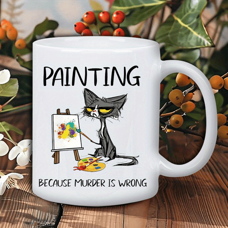 Painting Because Murder Is Wro - Coffee Tea Wrong 评论和价格