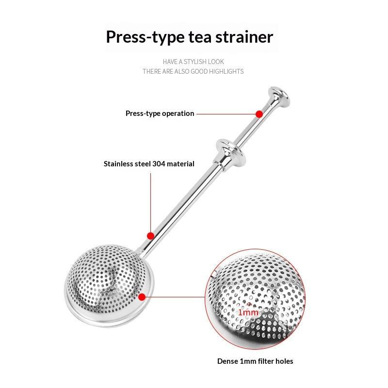 Long Handle Stainless Steel Te - Tea Strainer Mesh 评论和价格