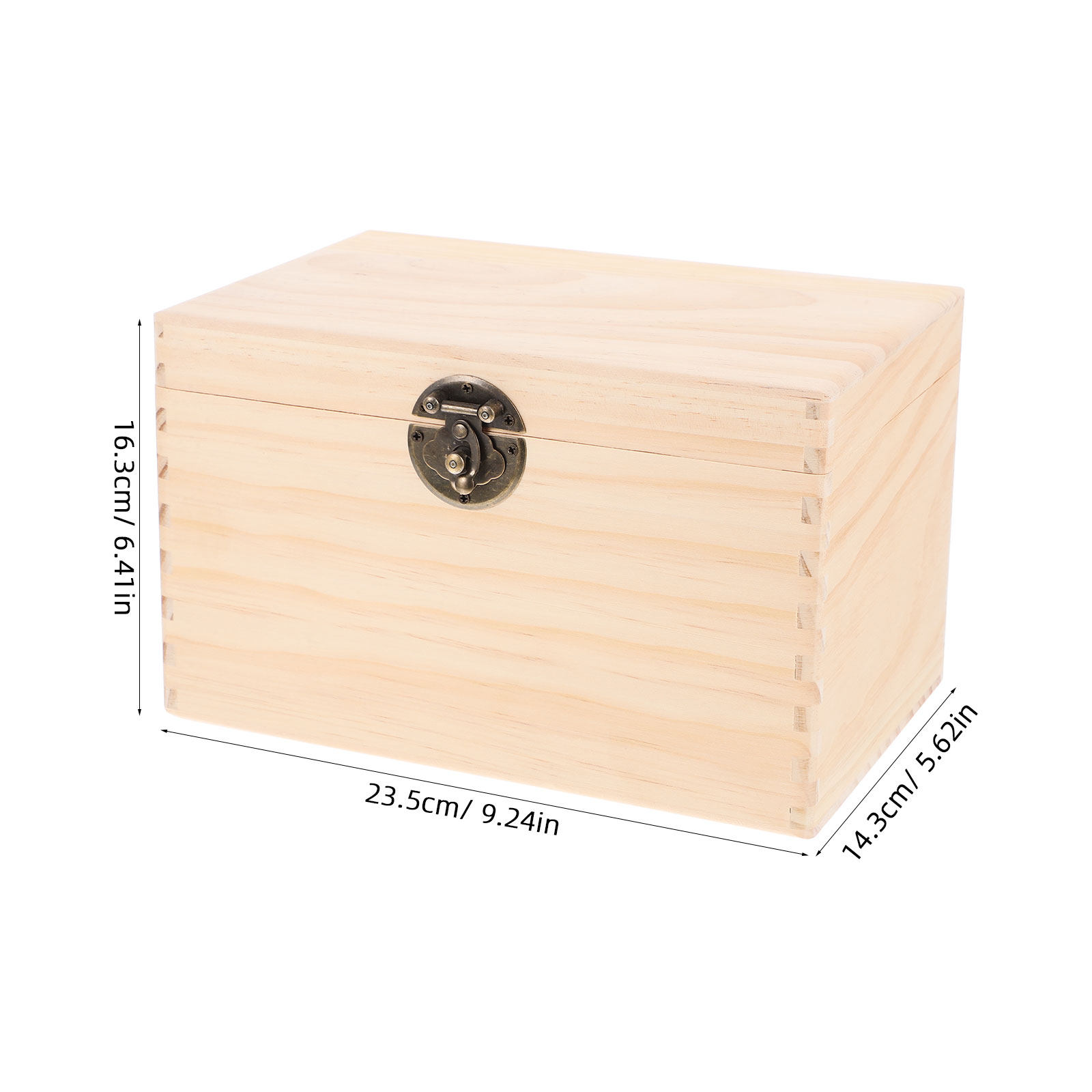 Sturdy Pine Wood Tea Box Stora - Coffee Tea Bean Leaf 评论和价格